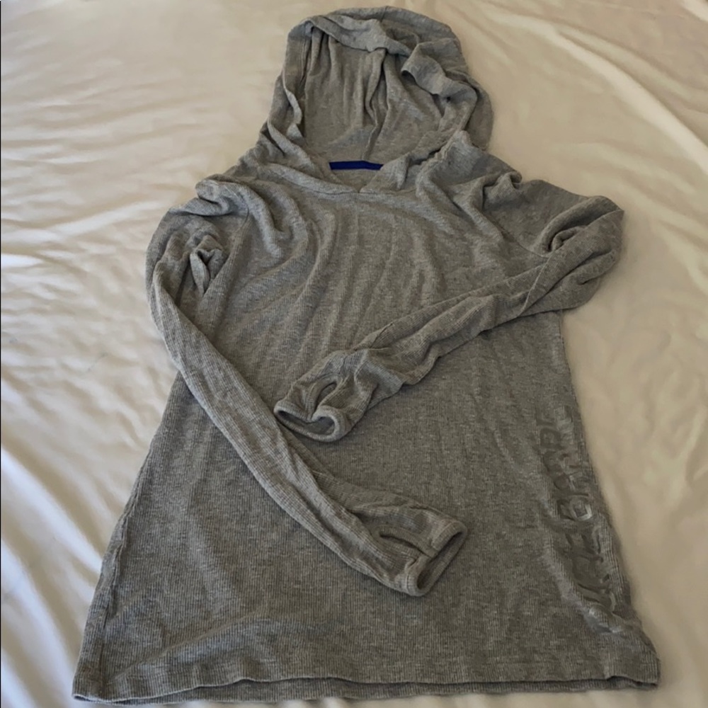 EUC Pure Barre gray hoodie